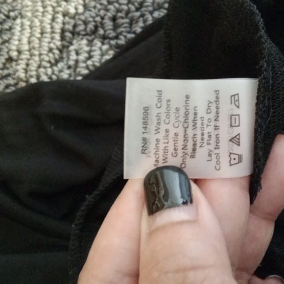 Universal Standard Black Jersey Black Top Slinky Long Sleeve Womens 3Xs - Picture 6 of 10